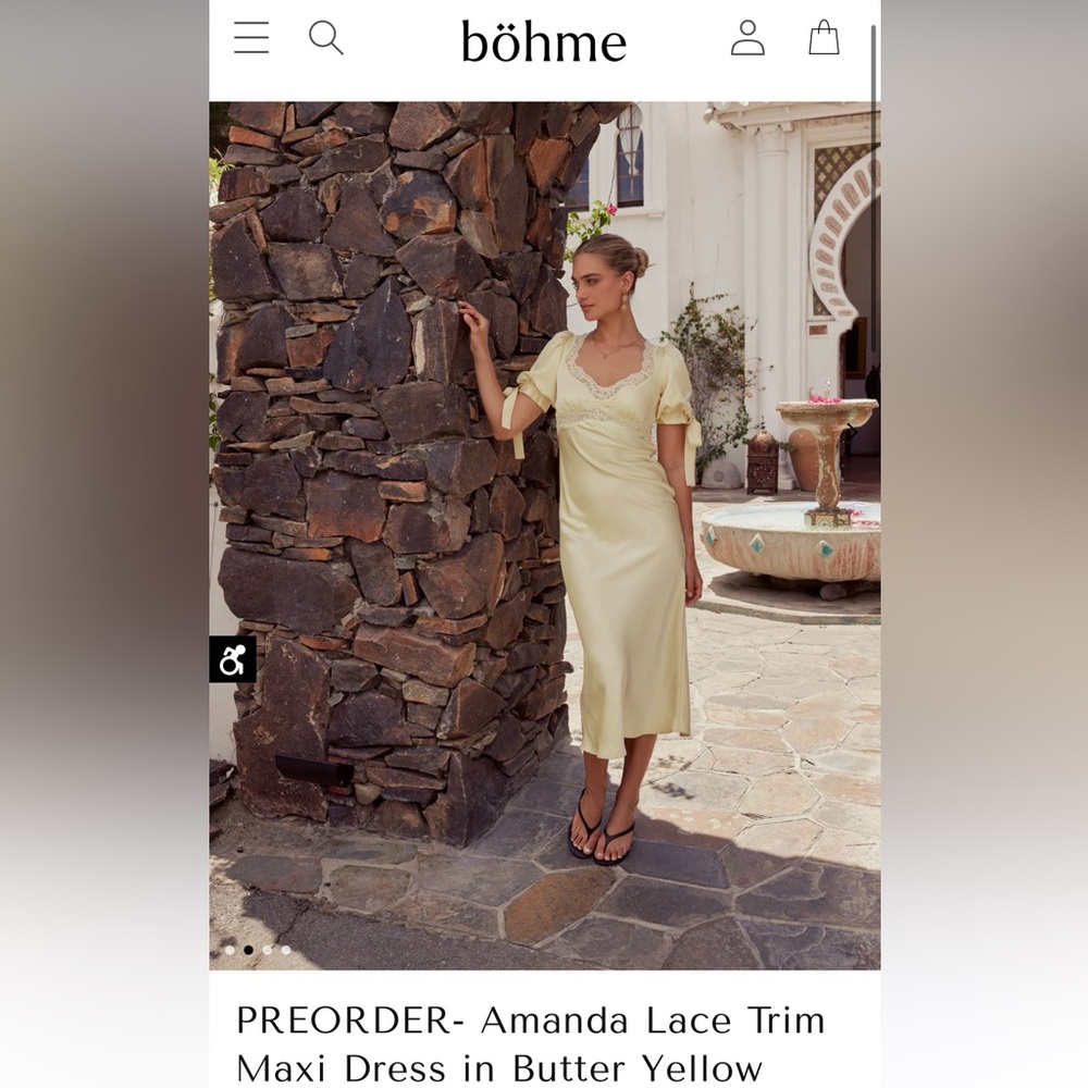 Bohme Yellow Dress XS